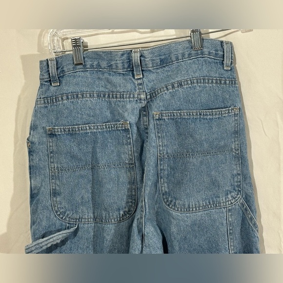 Vintage Action West Carpenter Jeans 90s Y2K Light Wash Baggy Workwear Denim 14” - Picture 4 of 7